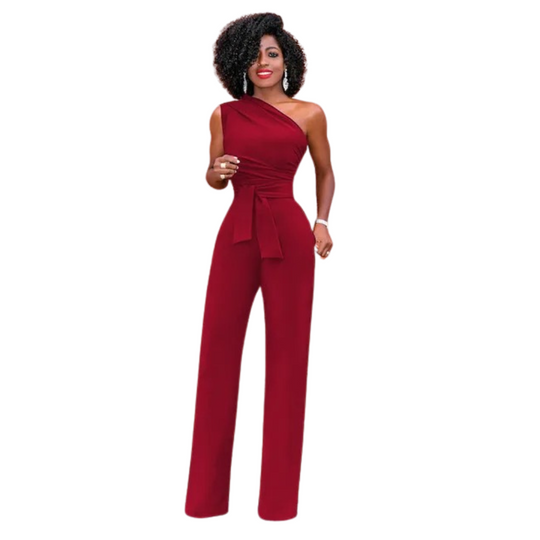 Yksi olkapää Bodycon Jumpsuit