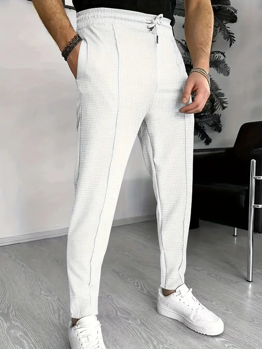 Miesten T Paita Vohvelipainatus 100% Puuvilla Moderni Muoti-6