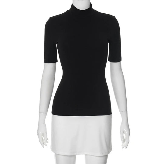 Naisten Patchwork Bodycon-mekko