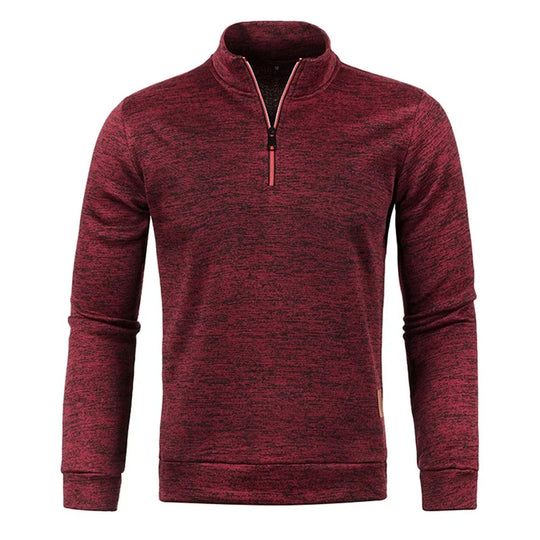 Miesten Turtleneck Half vetoketju huppari