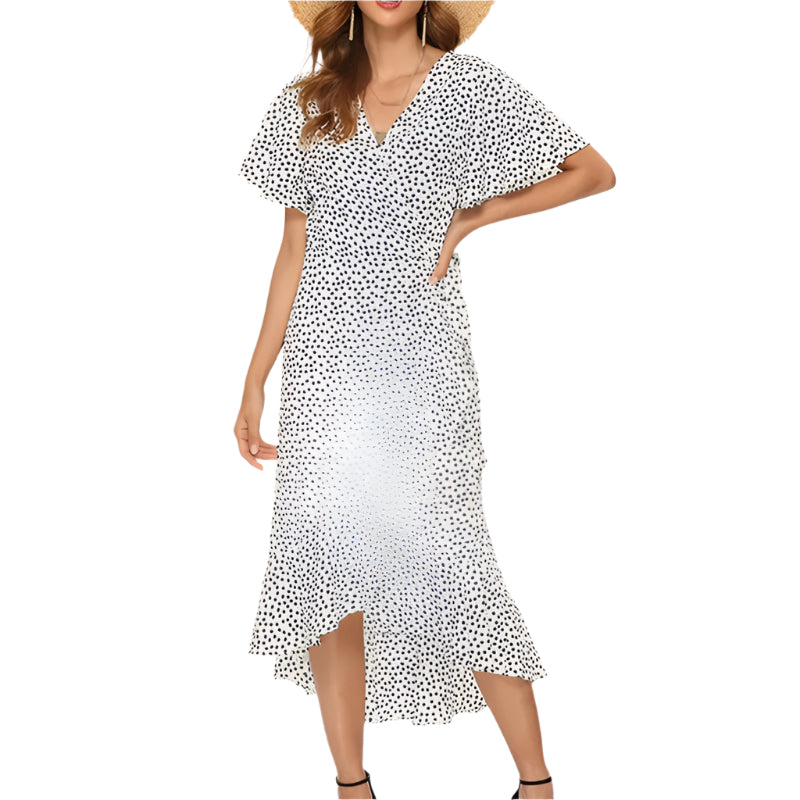 Naisten Floral Boho Chiffon Maxi Mekko