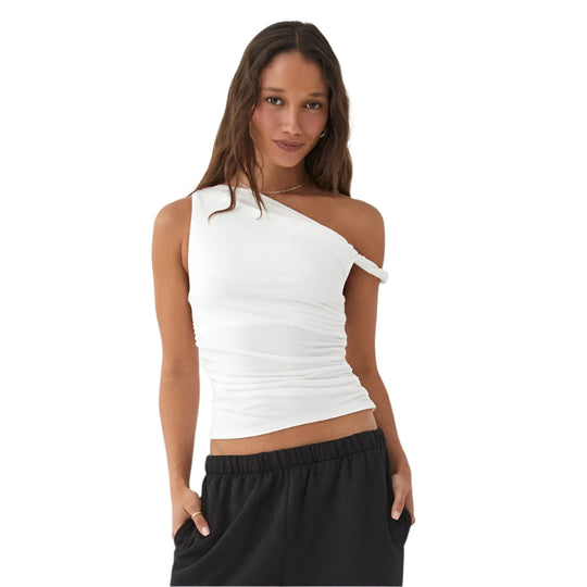 Naisten off-shoulder Crop tankkitoppi