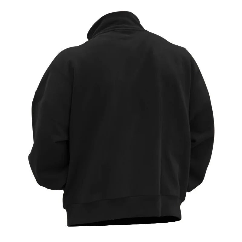 Miesten Stand-kaulus Half-Zip Huppari