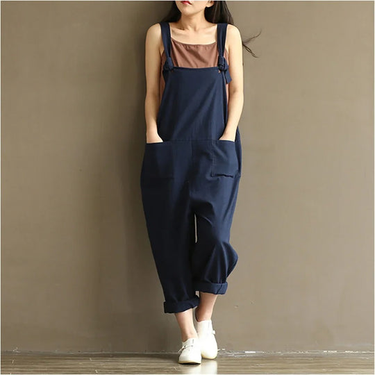 Naisten löysä rento Harem haalari Jumpsuit
