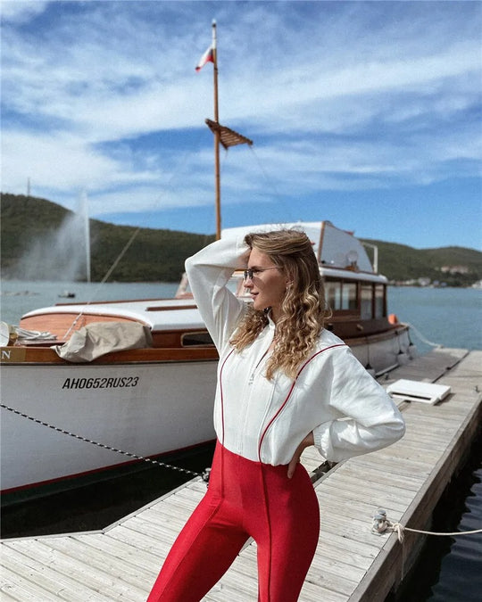Naisten Turtleneck Pitkähihainen Jumpsuit