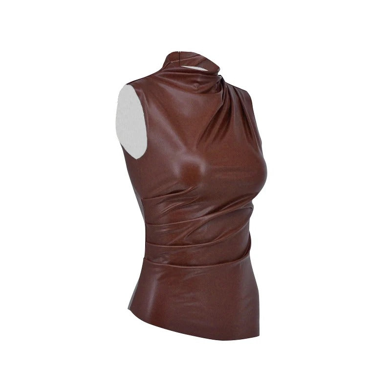 Naisten hihaton bodycon-tyylinen rento tankkitoppi