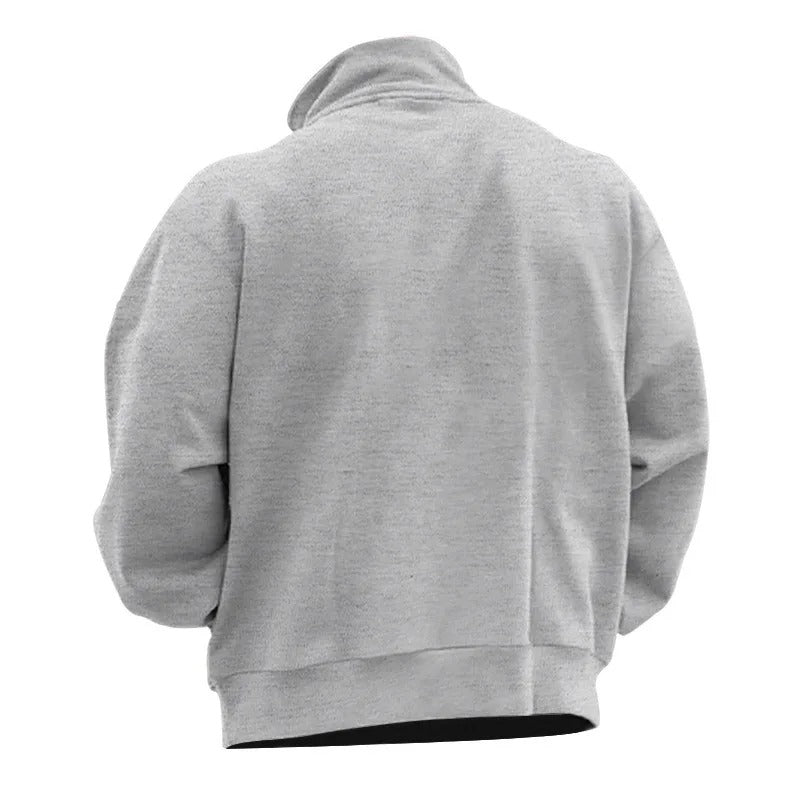 Miesten Stand-kaulus Half-Zip Huppari