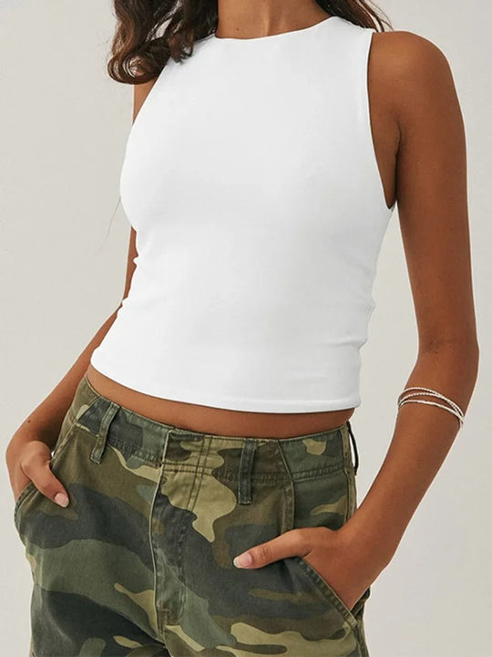 Naisten hihaton Slim Fit urheiluliivi