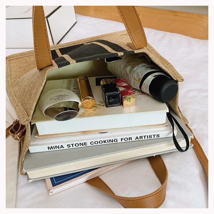 Naisten Canvas Bucket Tote