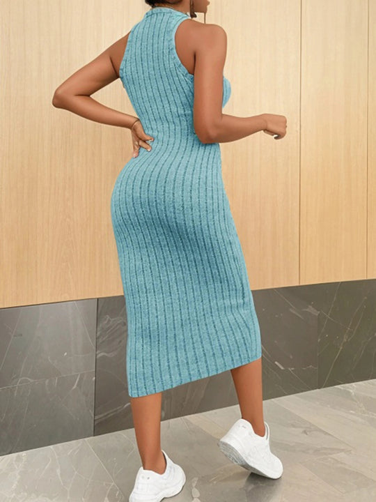 Naisten halterneck-kaula-aukkoinen bodycon-midimekko
