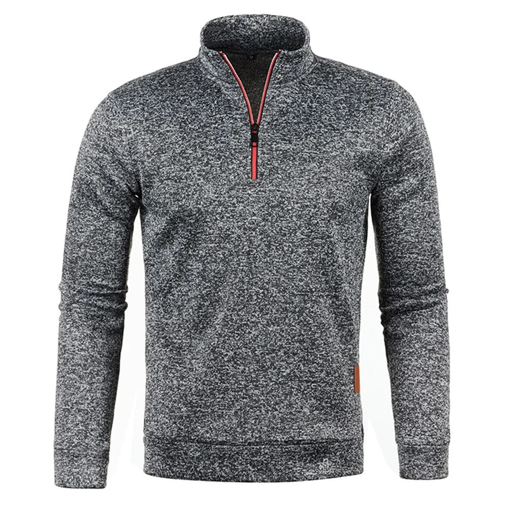 Miesten Turtleneck Half vetoketju huppari