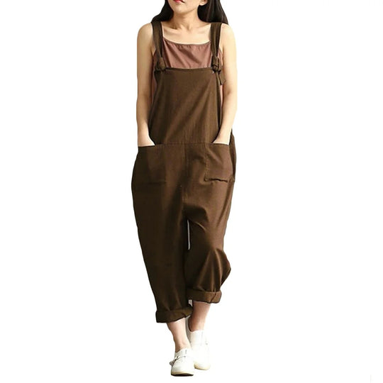 Naisten löysä rento Harem haalari Jumpsuit