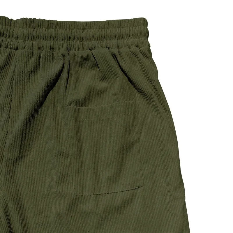 Miesten vintage-corduroy-cargoshortsit