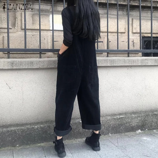 Naisten Corduroy Jumpsuit