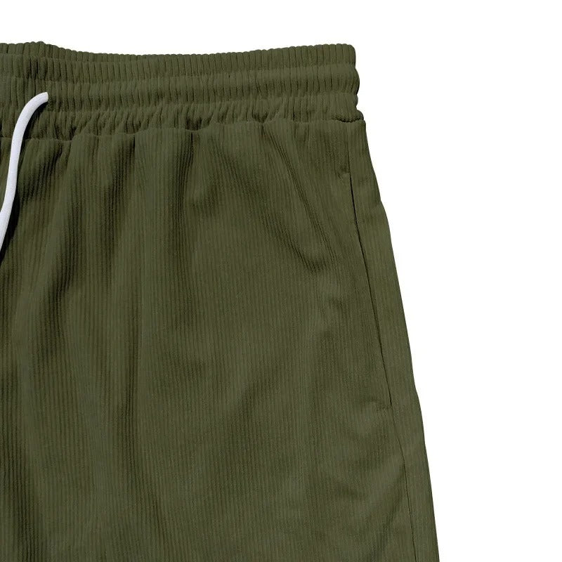 Miesten vintage-corduroy-cargoshortsit