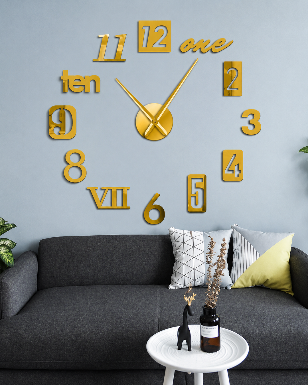 Design Seinäkello Modernilla Tyylillä