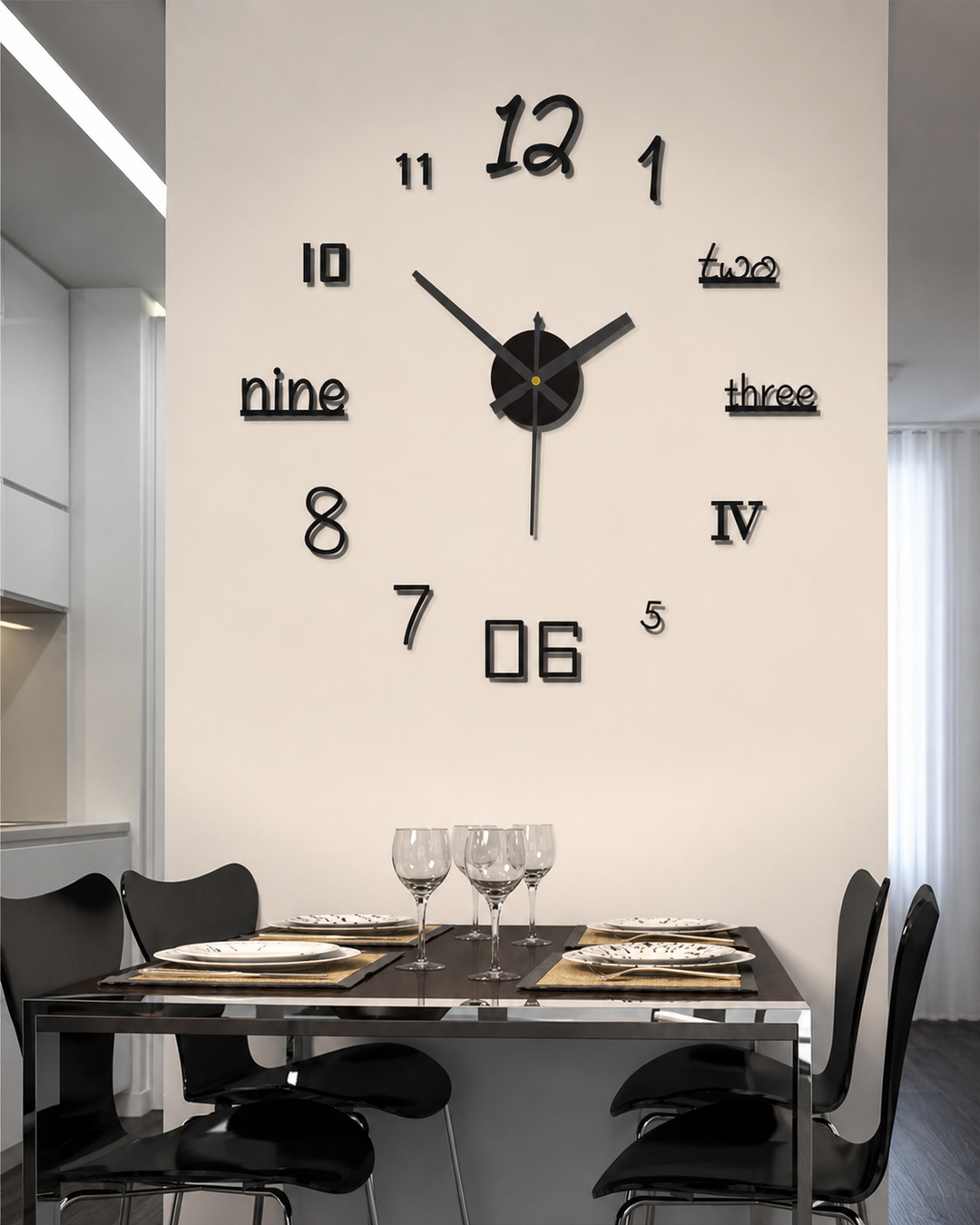 Design Seinäkello Modernilla Tyylillä