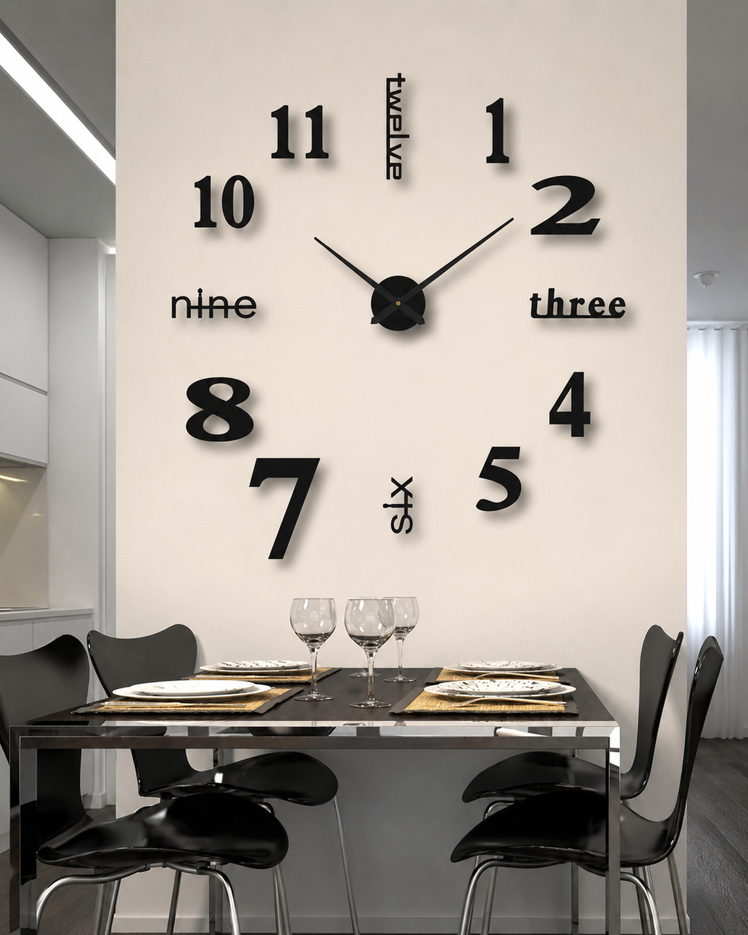 Design Seinäkello Modernilla Tyylillä
