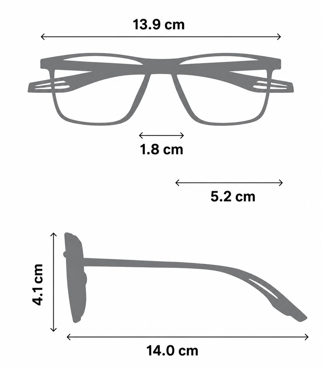 Miesten Progressiiviset Lasit Ultra-Keveällä Designilla