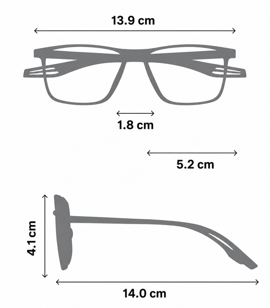 Miesten Progressiiviset Lasit Ultra-Keveällä Designilla