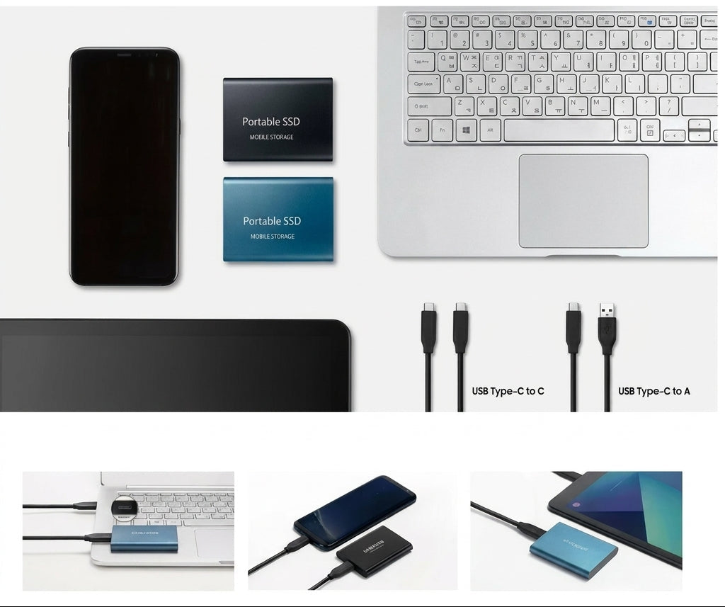 Ulkoinen SSD 128 TB Kompakti ja nopea