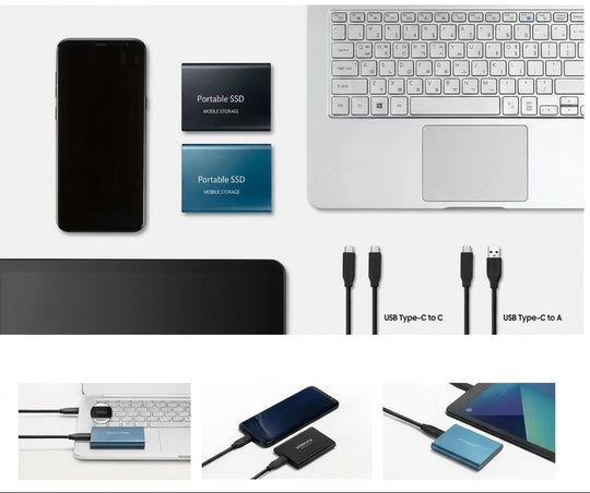 Ulkoinen SSD 128 TB Kompakti ja nopea