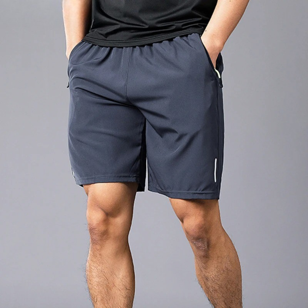 Miesten nopeasti kuivuvat fitness-shortsit