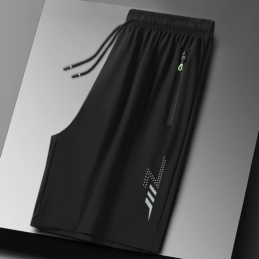 Miesten nopeasti kuivuvat fitness-shortsit