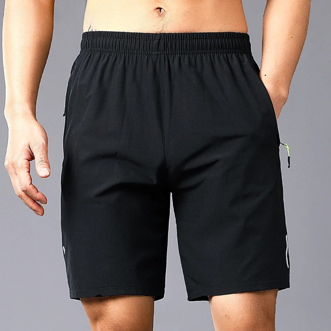 Miesten nopeasti kuivuvat fitness-shortsit