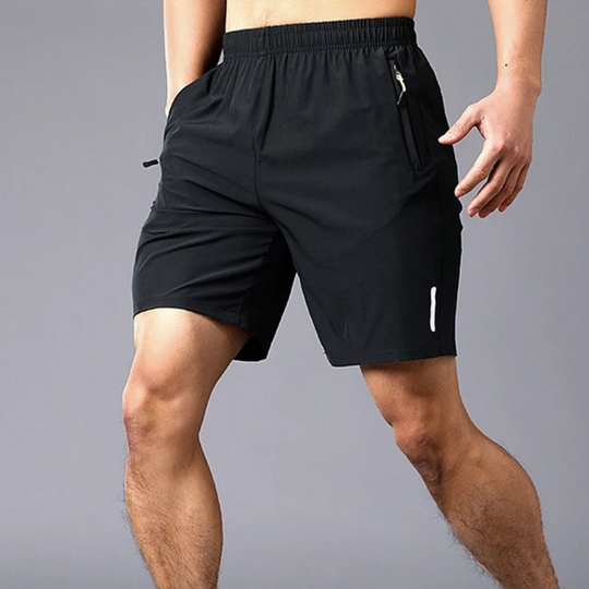Miesten nopeasti kuivuvat fitness-shortsit