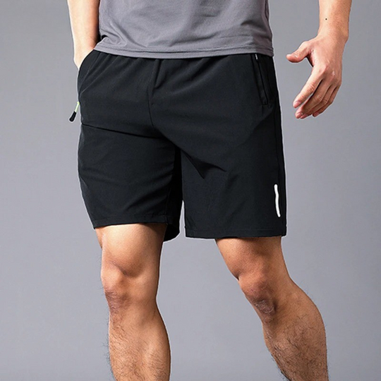 Miesten nopeasti kuivuvat fitness-shortsit