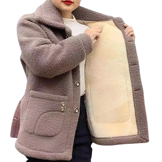 Naisten talven paksu fleece takki