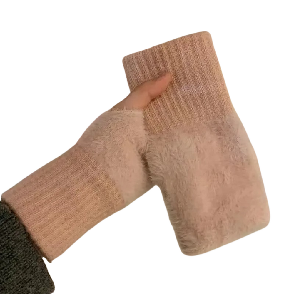 Half Finger Fleece Käsineet