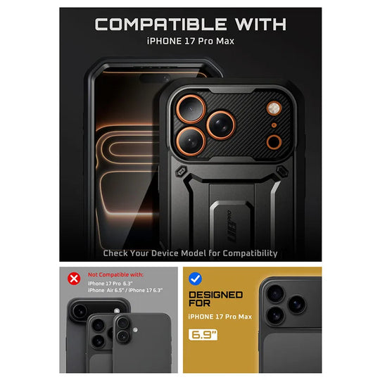 iPhone 17 Pro Max -kotelolle 6,9 Kestävä Suojakotelo 1