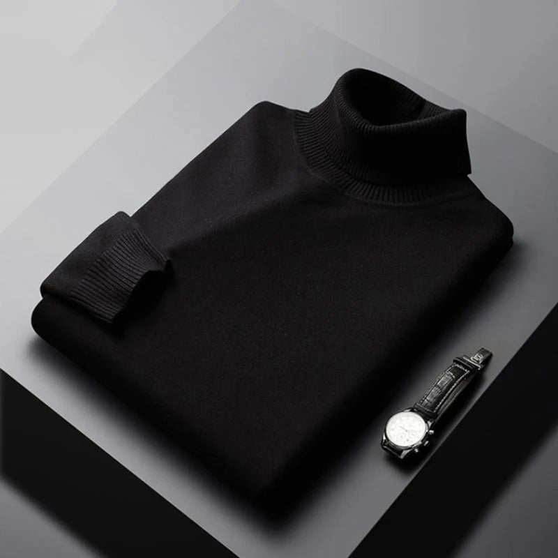 Miesten T Paita Turtleneck Lämmin Puuvilla-Akryyli 4