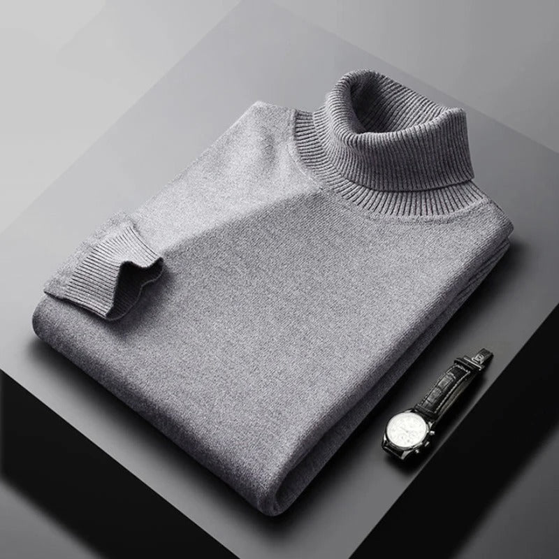 Miesten T Paita Turtleneck Lämmin Puuvilla-Akryyli 6