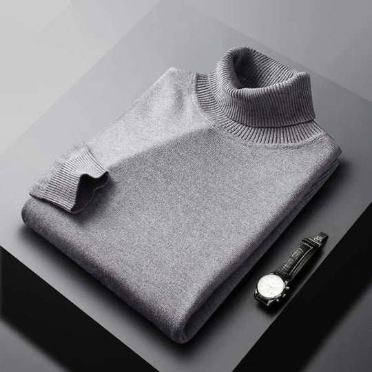 Miesten T Paita Turtleneck Lämmin Puuvilla-Akryyli 6