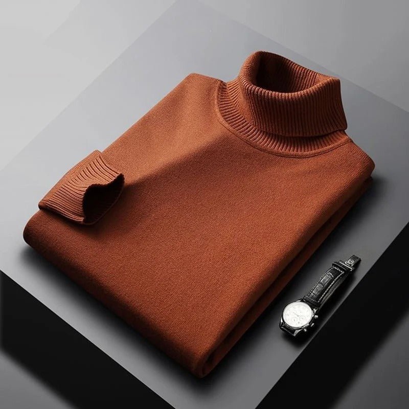 Miesten T Paita Turtleneck Lämmin Puuvilla-Akryyli 5