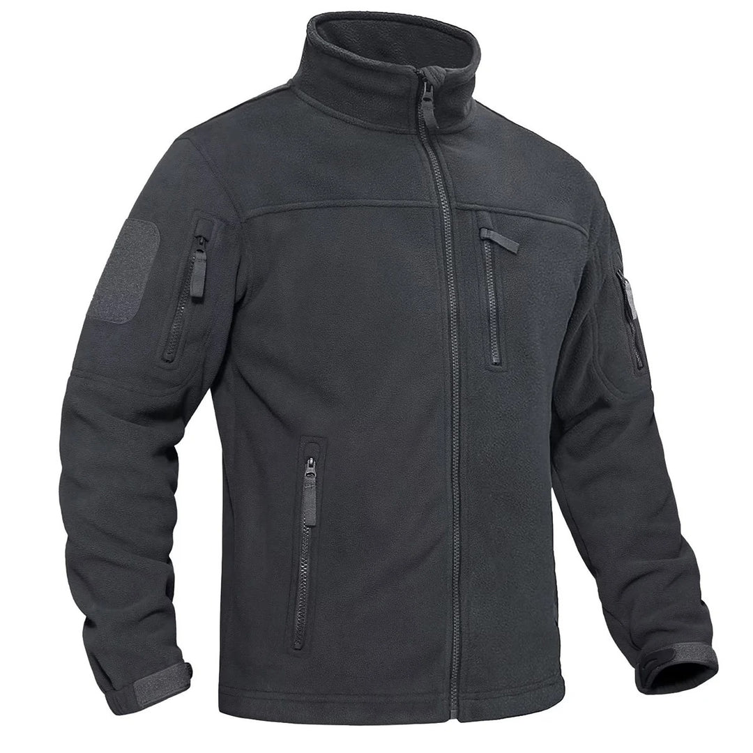 Miesten kokovetoketjullinen fleece-lämpötakki