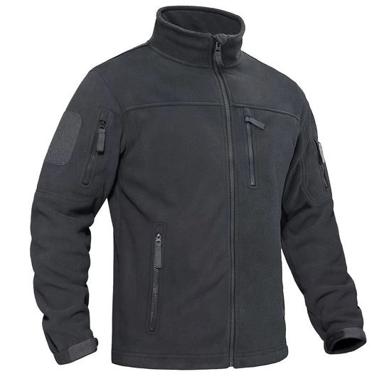 Miesten kokovetoketjullinen fleece-lämpötakki