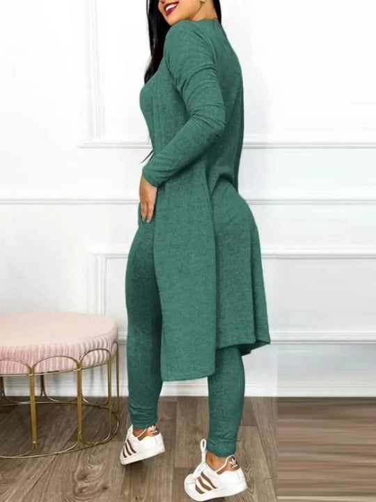 Kiristysnauha Pocket Design Jumpsuit & takki Set