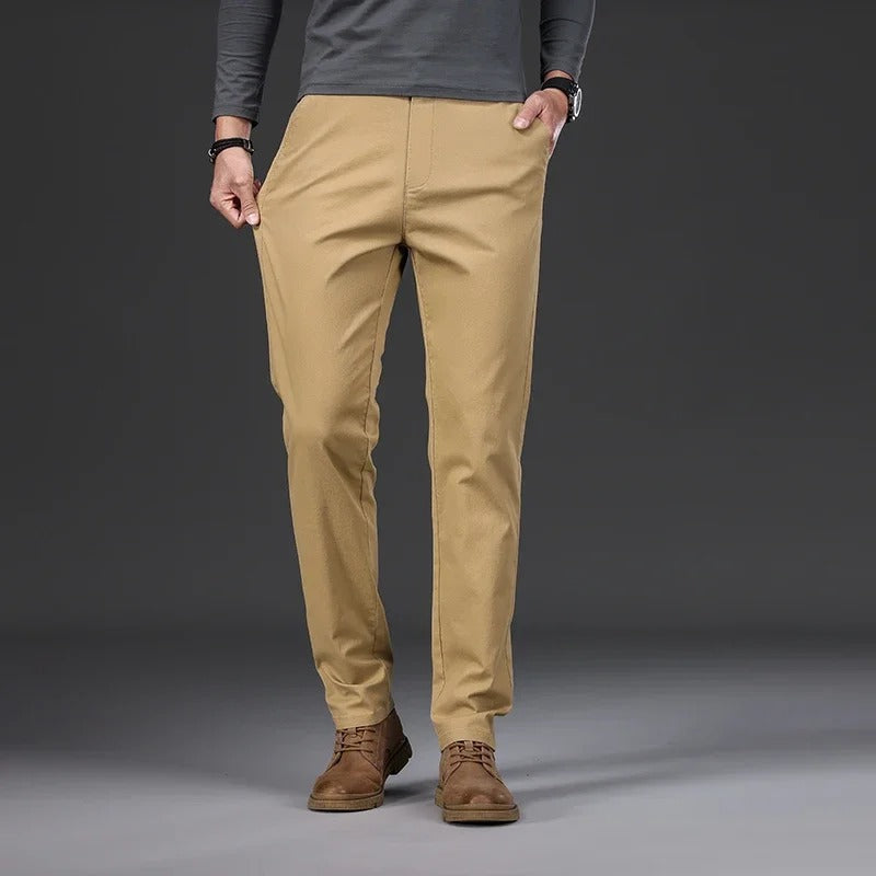 Miesten slim fit -malliset puuvillahousut