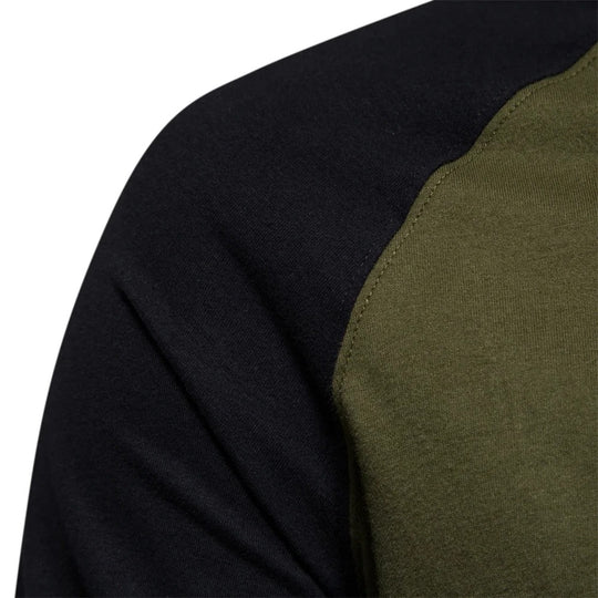 Miesten pitkähihainen Patchwork T-paita
