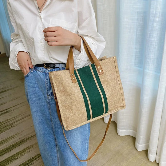 Naisten Canvas Bucket Tote