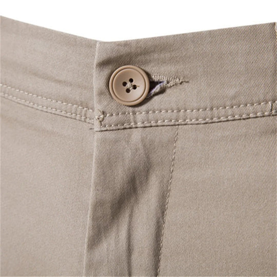 Miesten slim fit -puuvillahousut