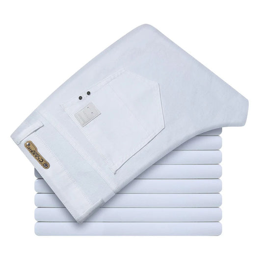 Miesten valkoiset slim fit -farkut