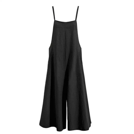 Naisten yleinen hihaton löysä Jumpsuit