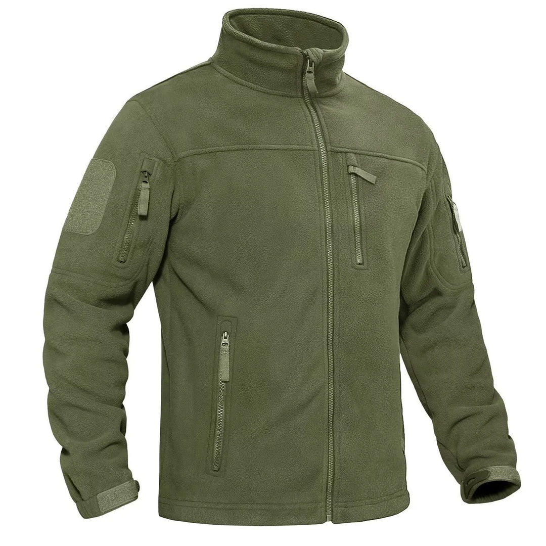 Miesten kokovetoketjullinen fleece-lämpötakki