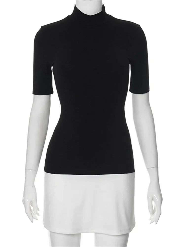 Naisten kontrastinen patchwork-bodycon-minimekko