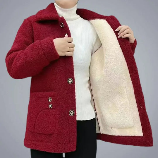 Naisten talven paksu fleece takki